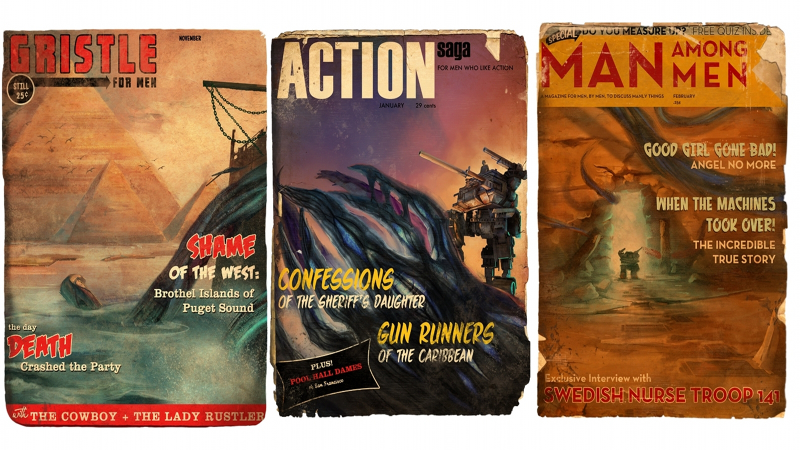 Illustration for article titled The Rollicking Pulp Magazine Covers of Trenched